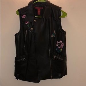 Black Leather Vest